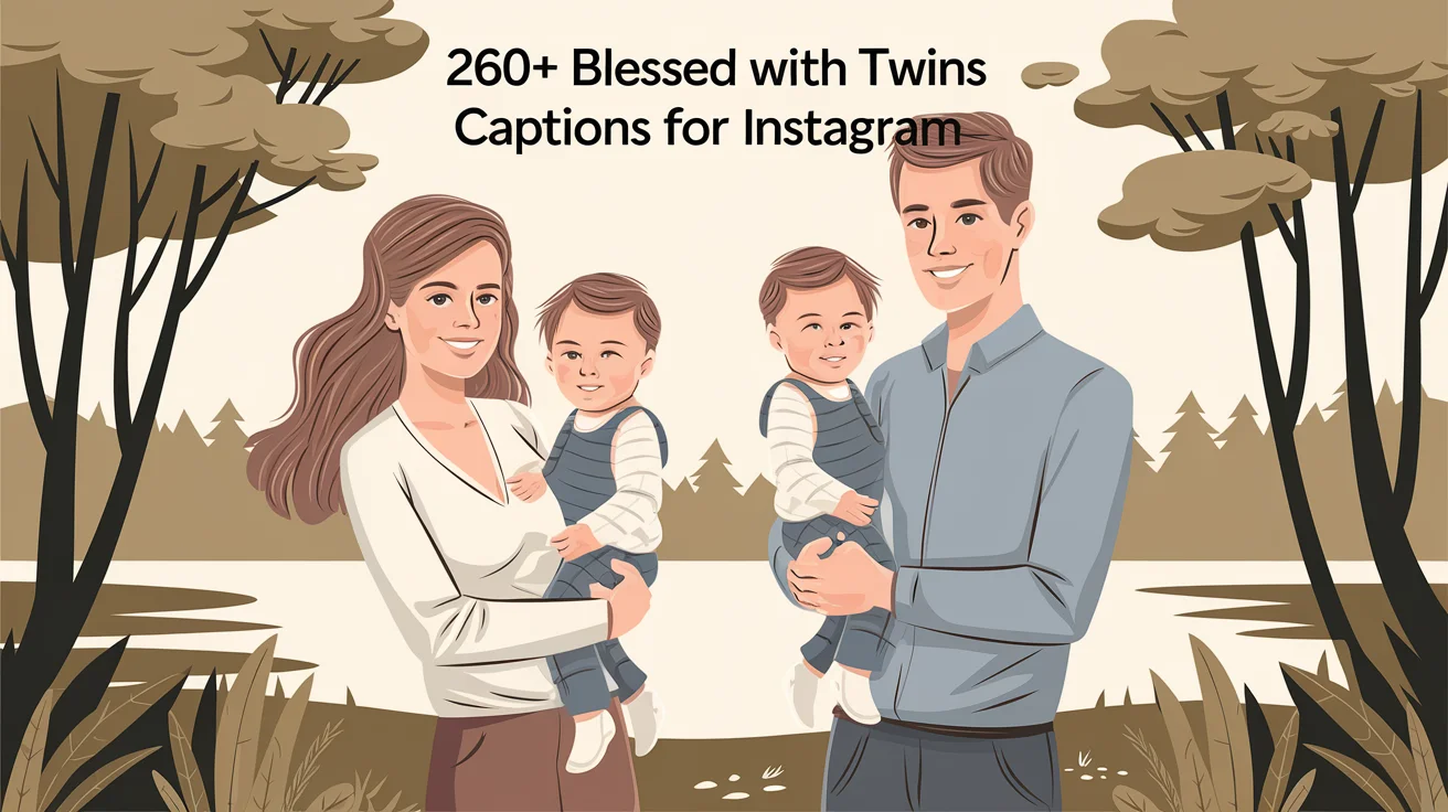 Blessed with Twins Captions for Instagram