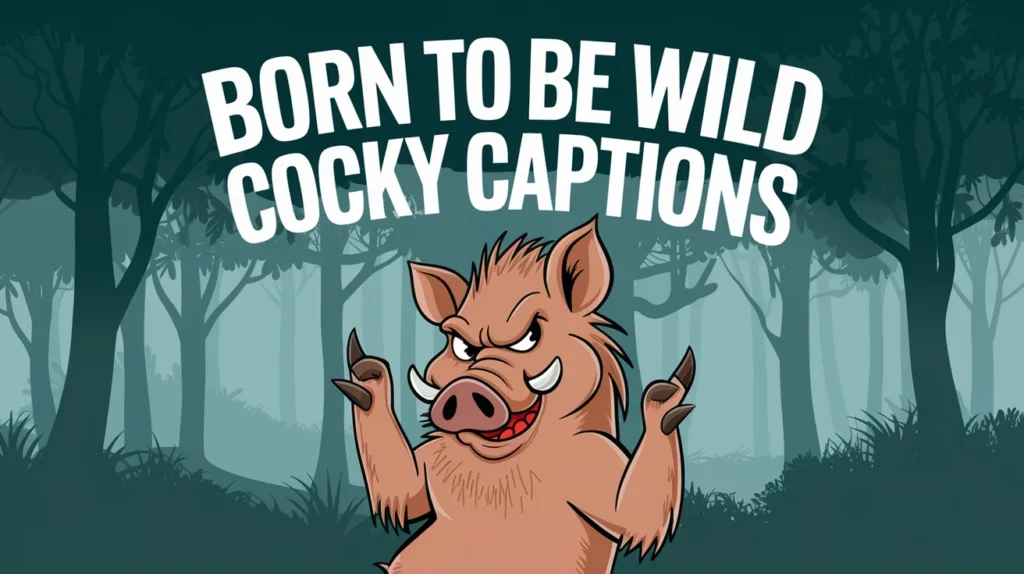 Born to Be Wild Cocky Captions