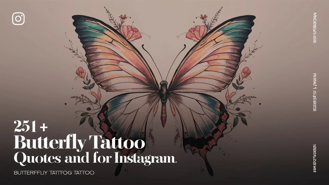 Butterfly Tattoo Quotes and Captions for Instagram