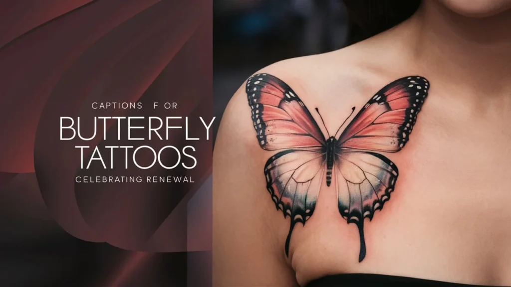 Captions for Butterfly Tattoos Celebrating Renewal