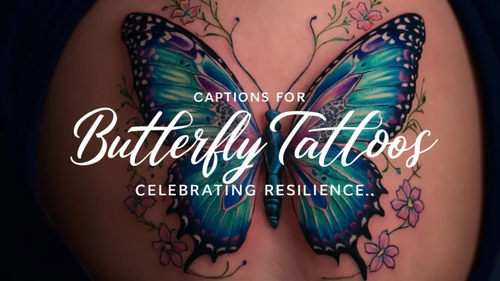 Captions for Butterfly Tattoos Celebrating Resilience