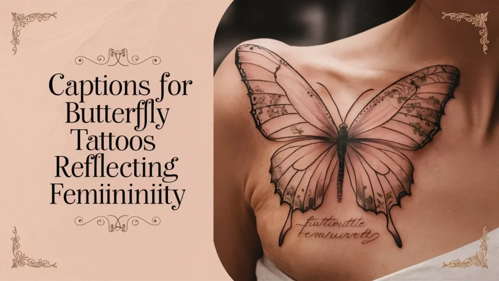 Captions for Butterfly Tattoos Reflecting Femininity