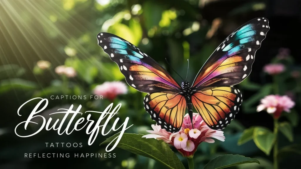 Captions for Butterfly Tattoos Reflecting Happiness