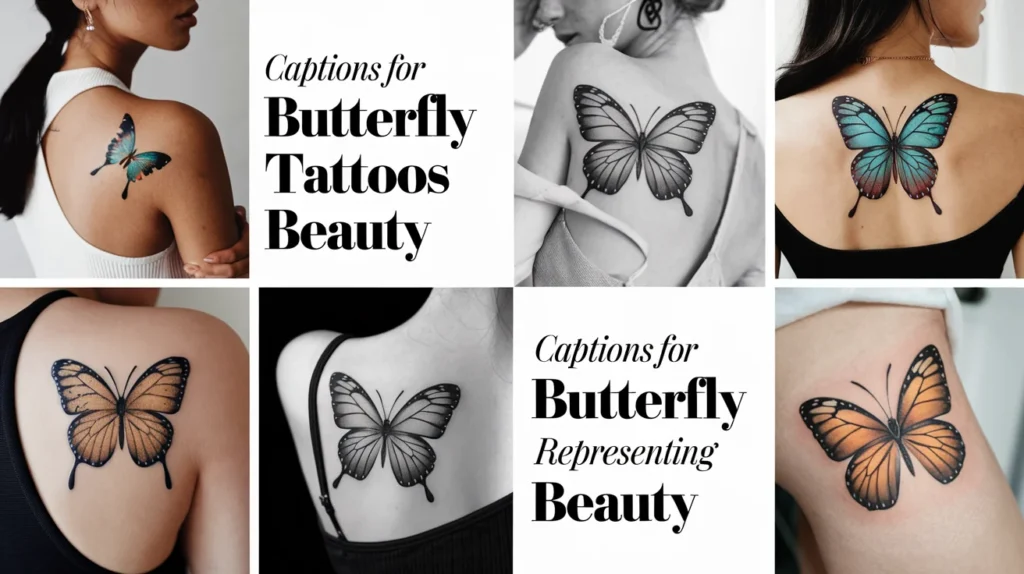 Captions for Butterfly Tattoos Representing Beauty