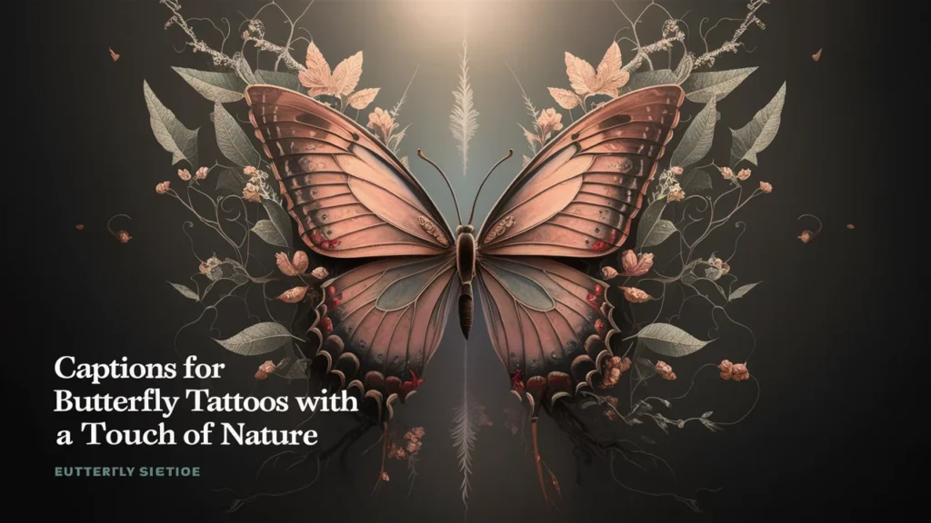 Captions for Butterfly Tattoos with a Touch of Nature