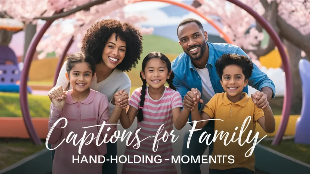 Captions for Family Hand-Holding Moments