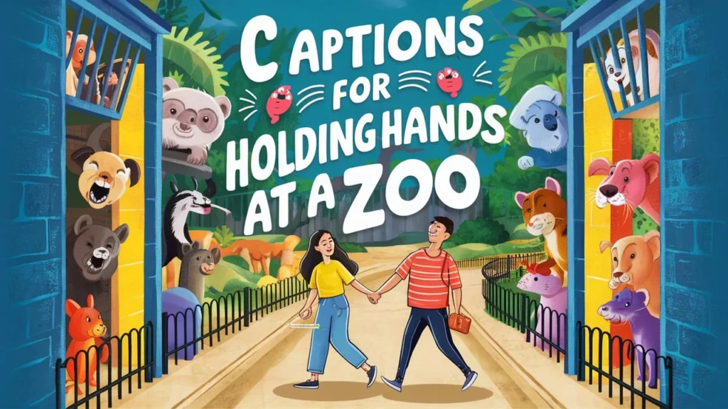 Captions for Holding Hands at a Zoo