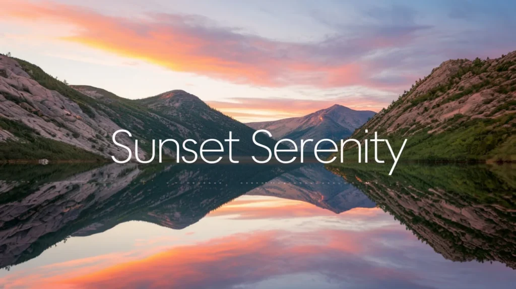 Captions for Sunset Serenity