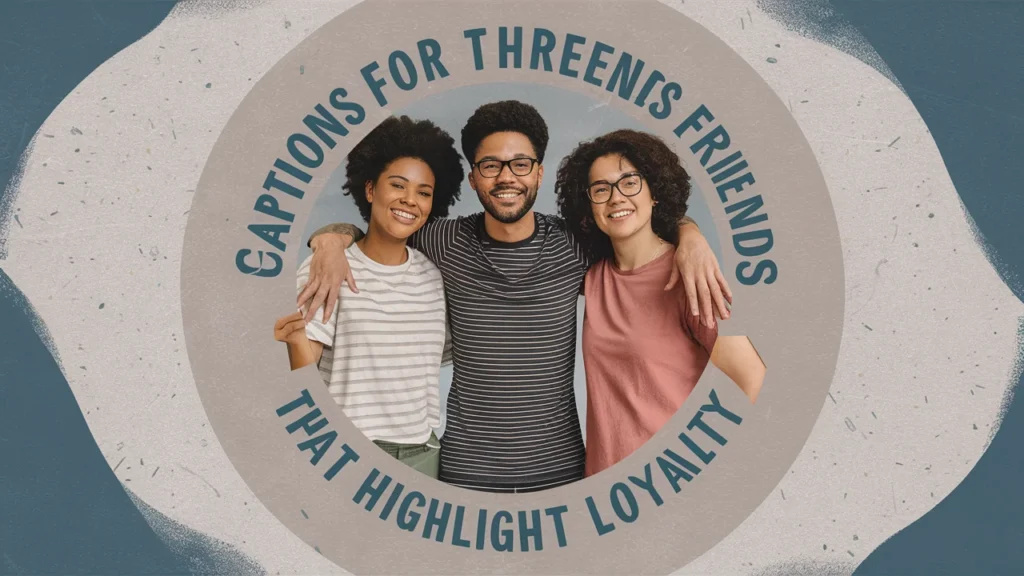 Captions for Three Friends That Highlight Loyalty