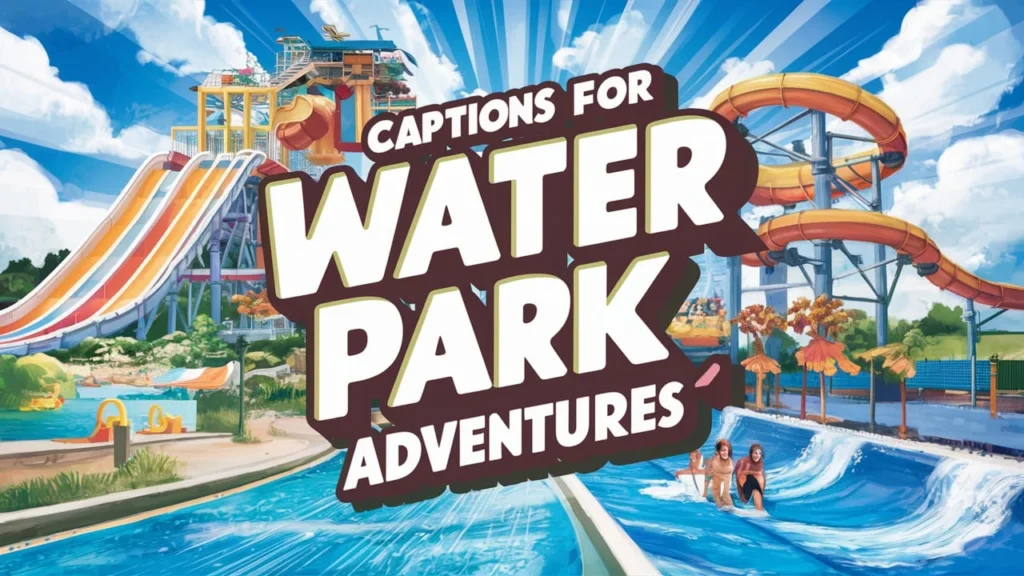 Captions for Water Park Adventures