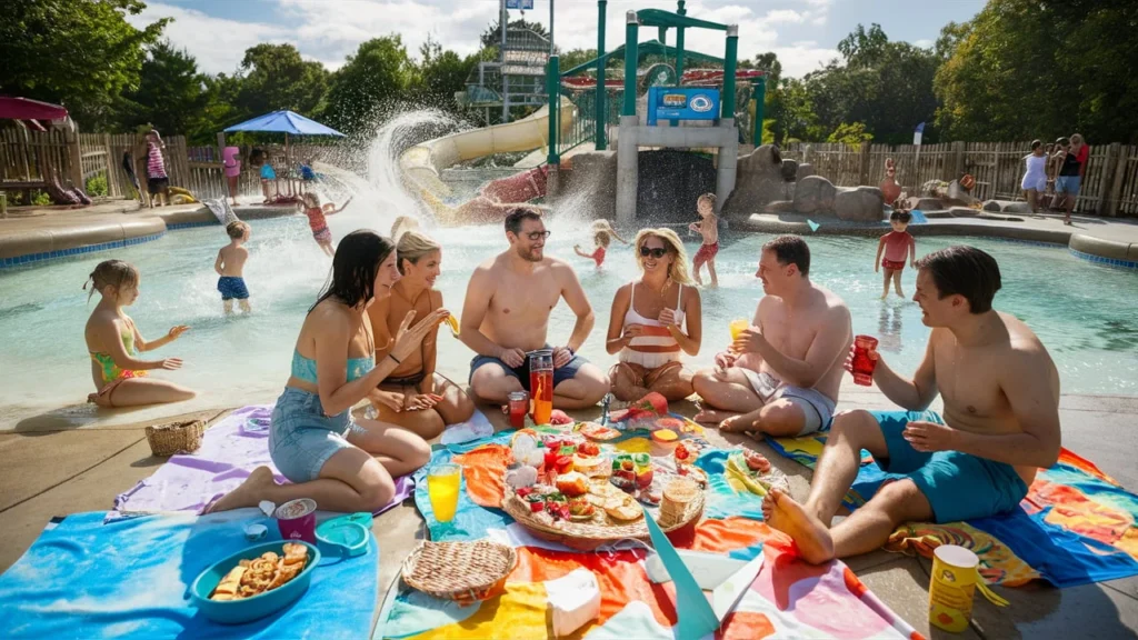 Captions for Water Park Picnics