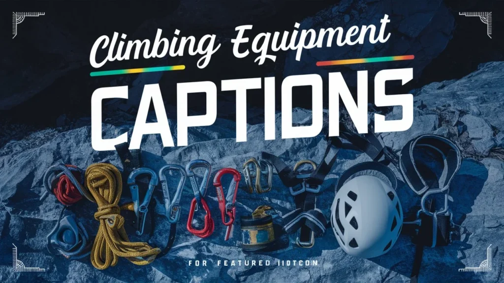 Climbing Equipment Captions