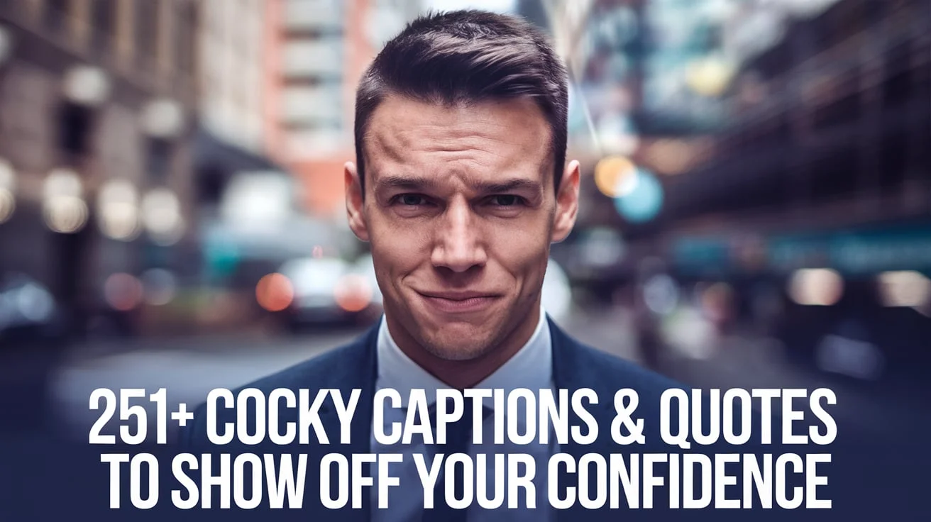 Cocky Captions & Quotes to Show Off Your Confidence