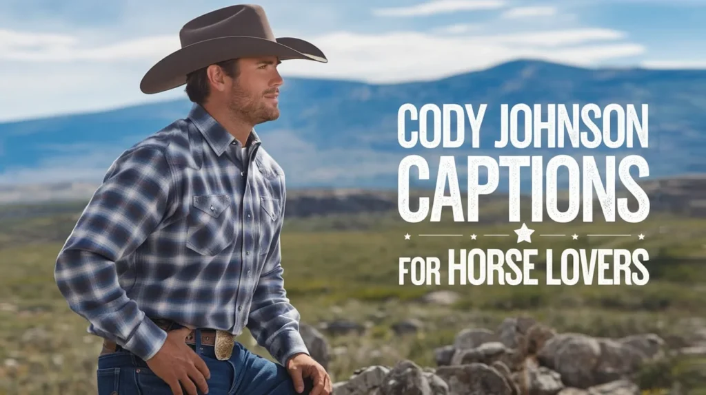 Cody Johnson Captions for Horse Lovers