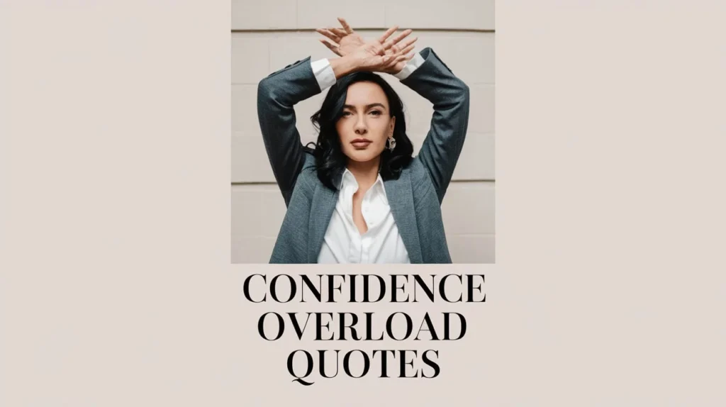 Confidence Overload Quotes