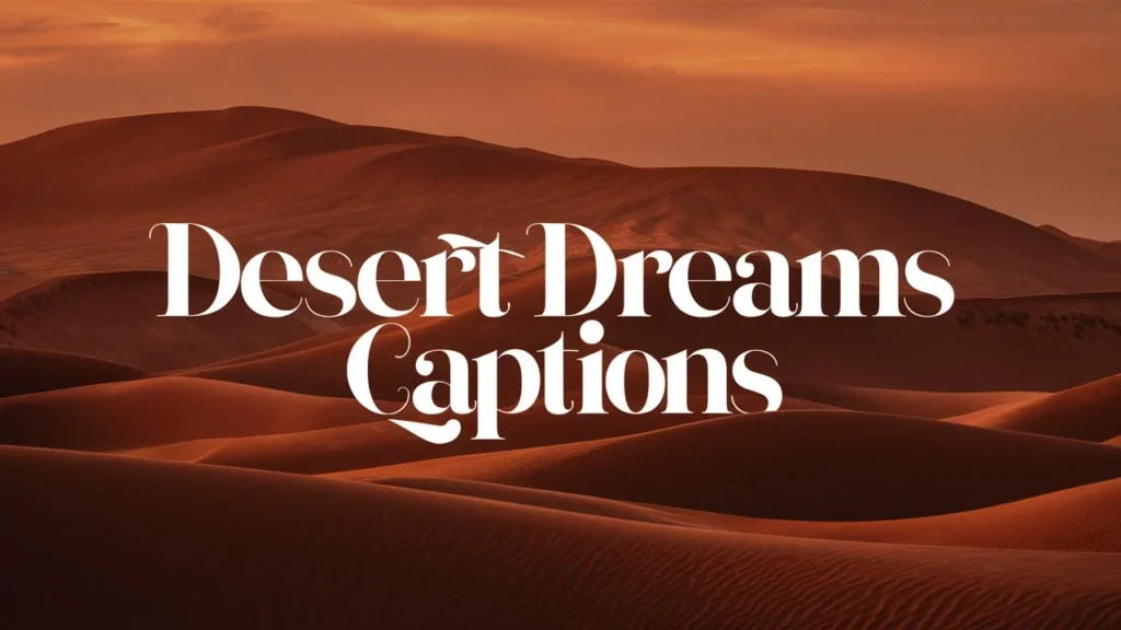 Desert Dreams Captions