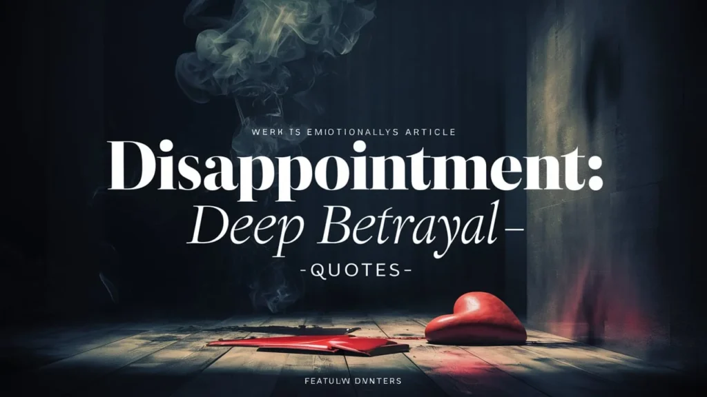 disappointment deep betrayal quotes