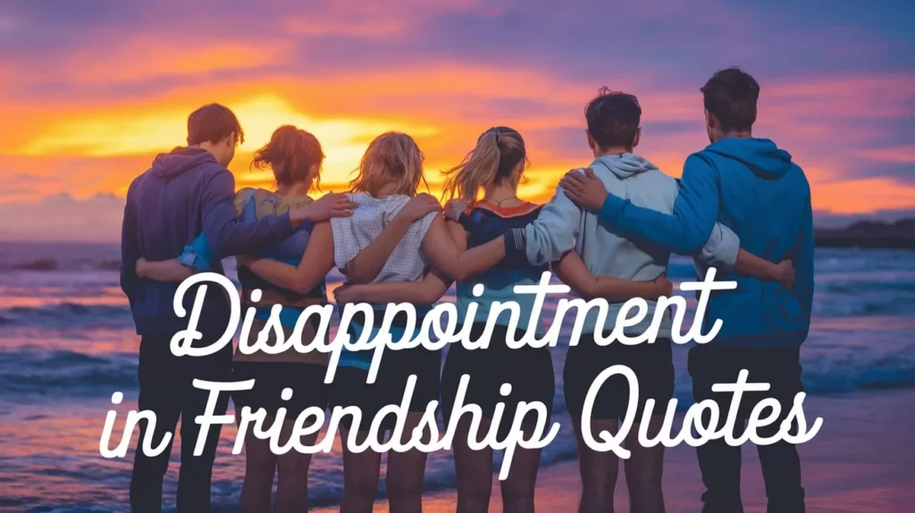 Disappointment in Friendship Quotes