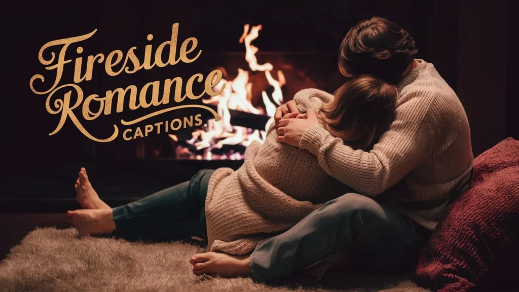 Fireside Romance Captions