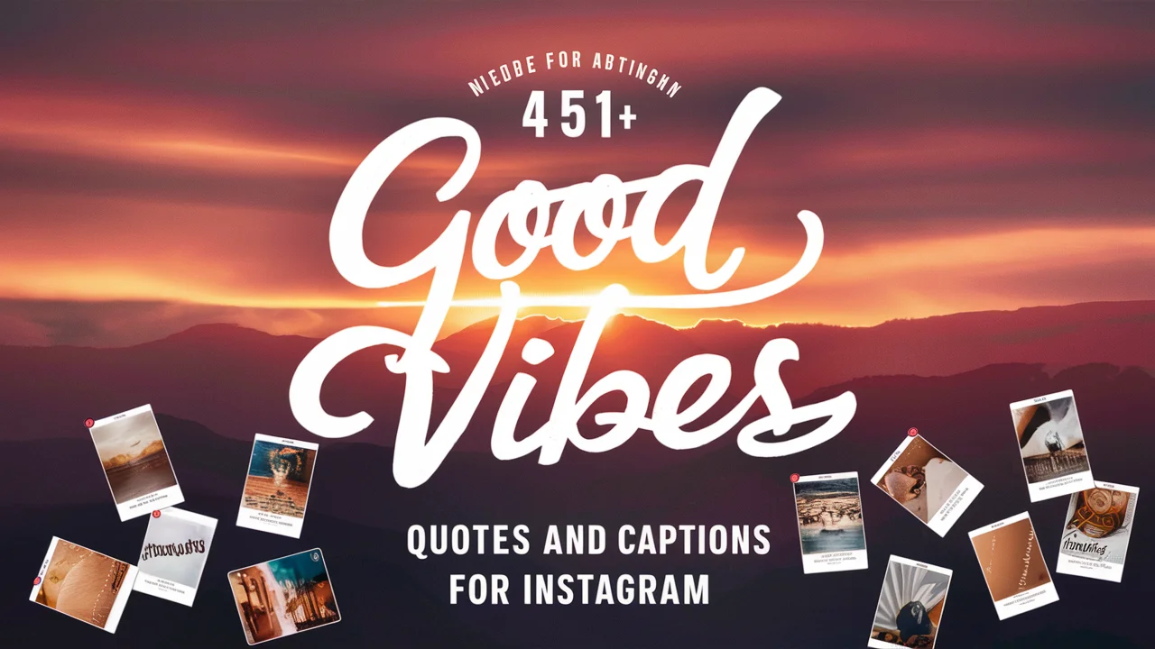 Good Vibes Quotes and Captions for Instagram