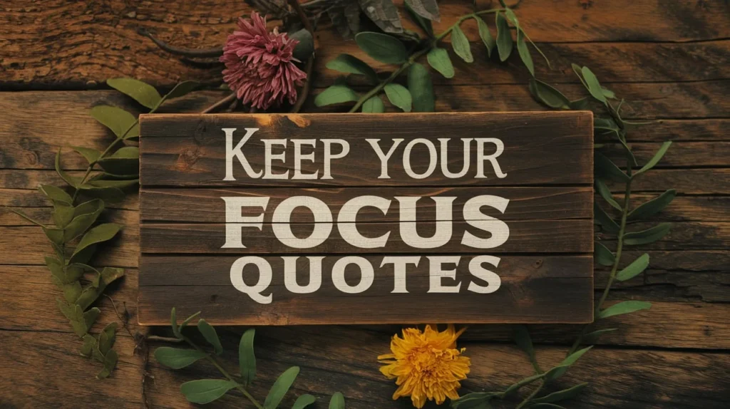 Keep Your Focus Quotes