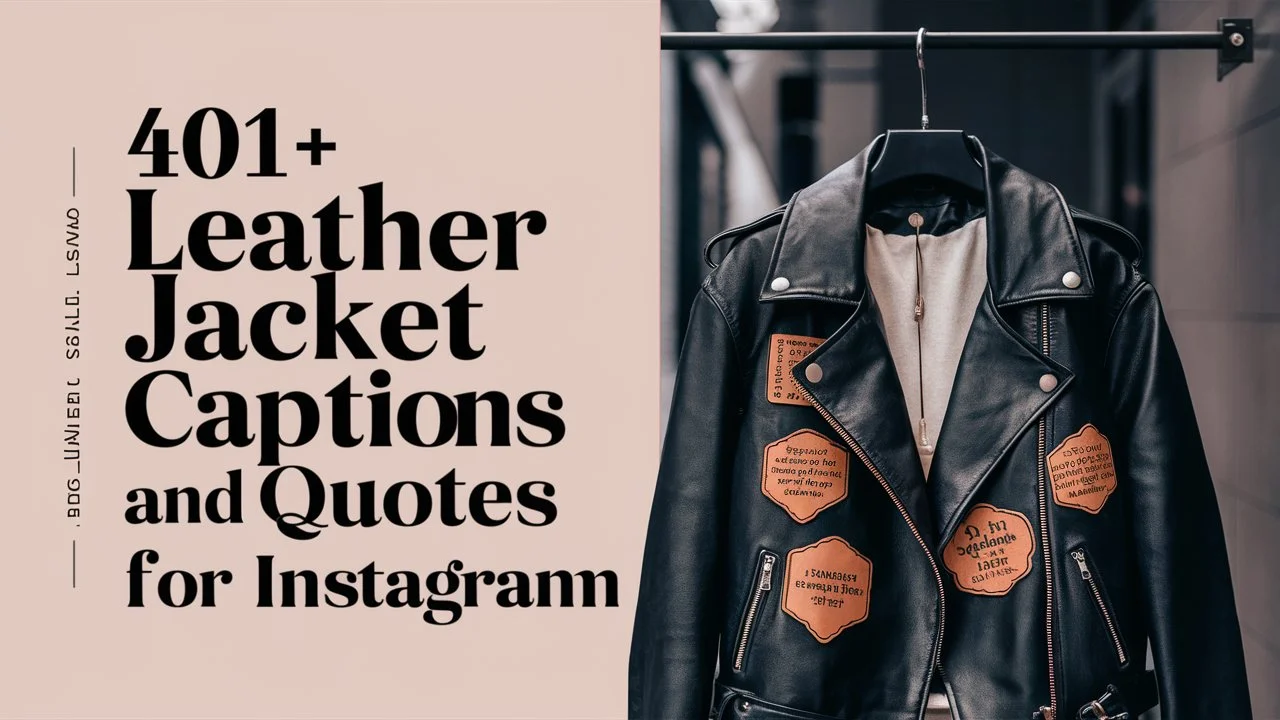 Leather Jacket Captions and Quotes for Instagram