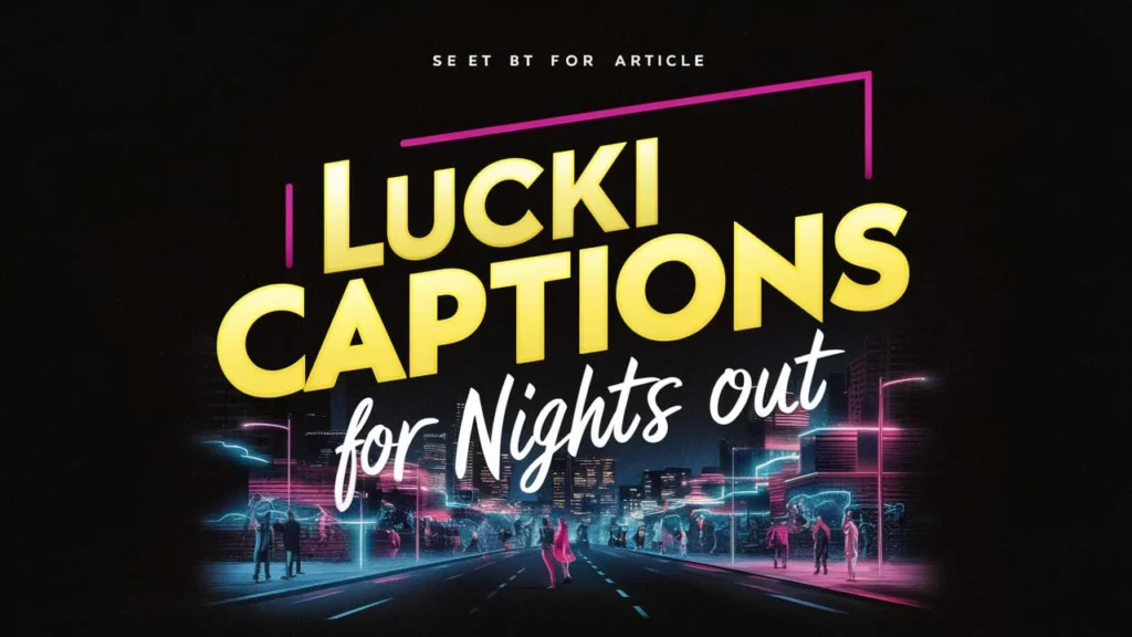 Lucki Captions for Nights Out