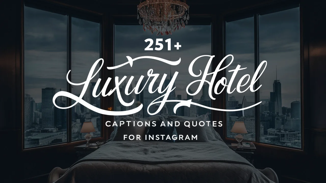 Luxury Hotel Captions And Quotes For Instagram