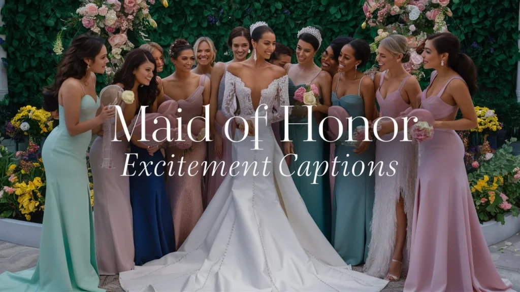 Maid of Honor Excitement Captions