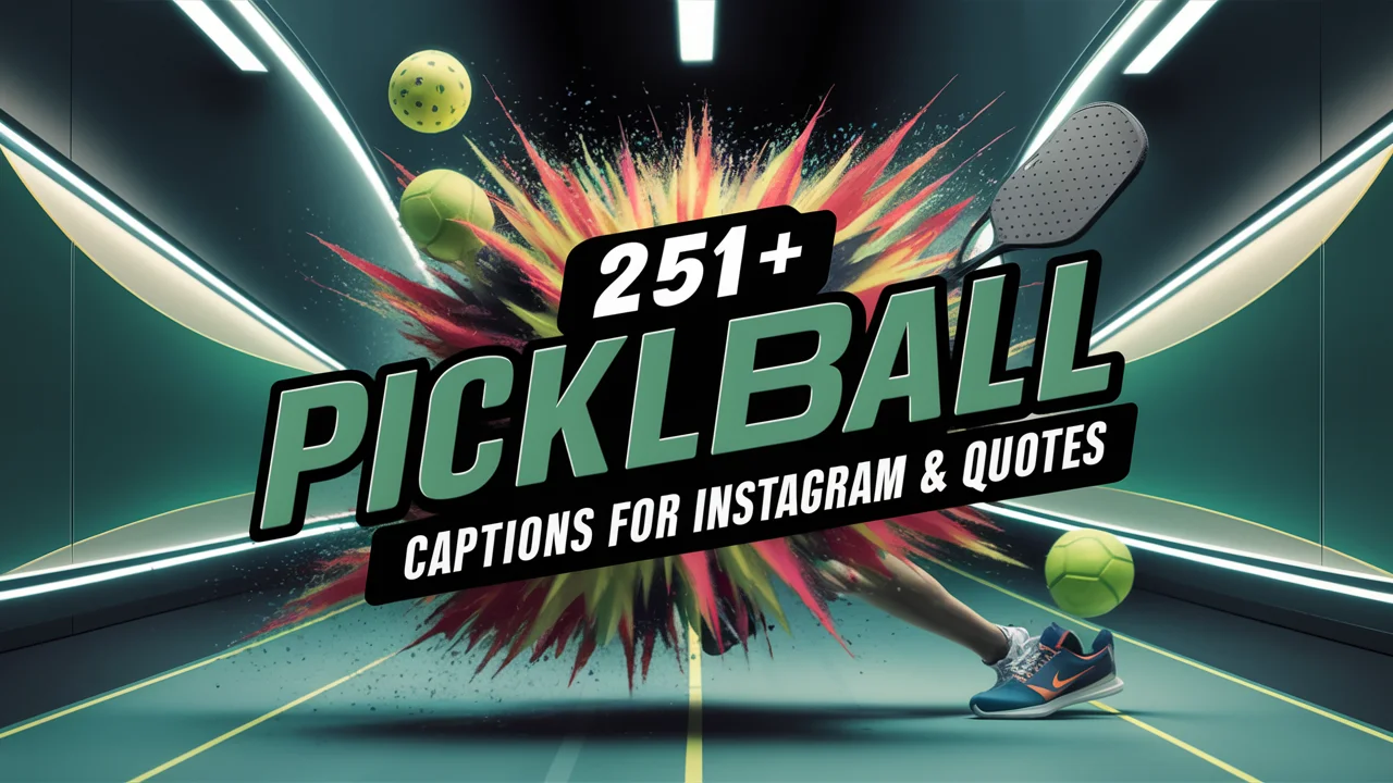 Pickleball Captions For Instagram & Quotes