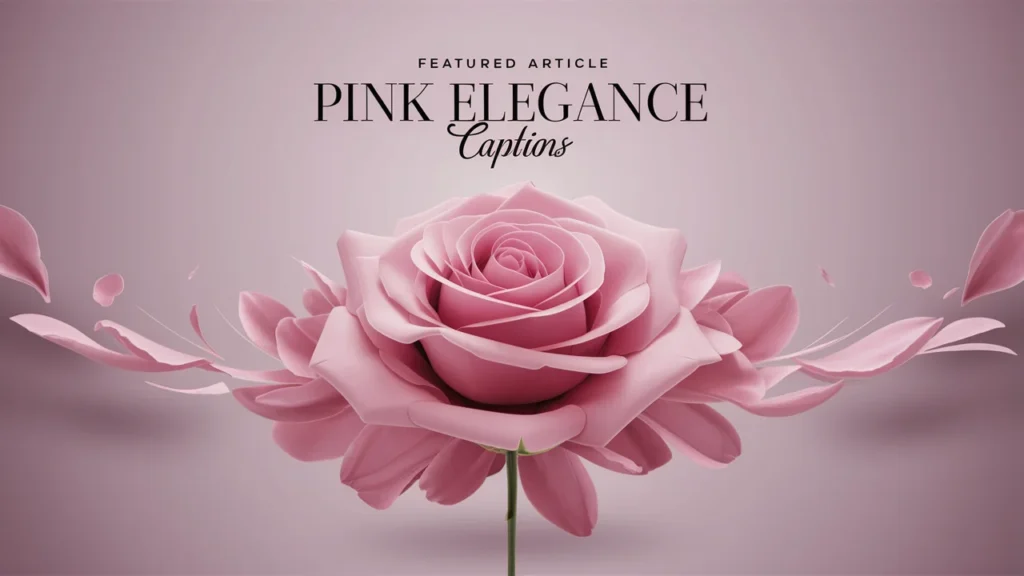 Pink Elegance Captions