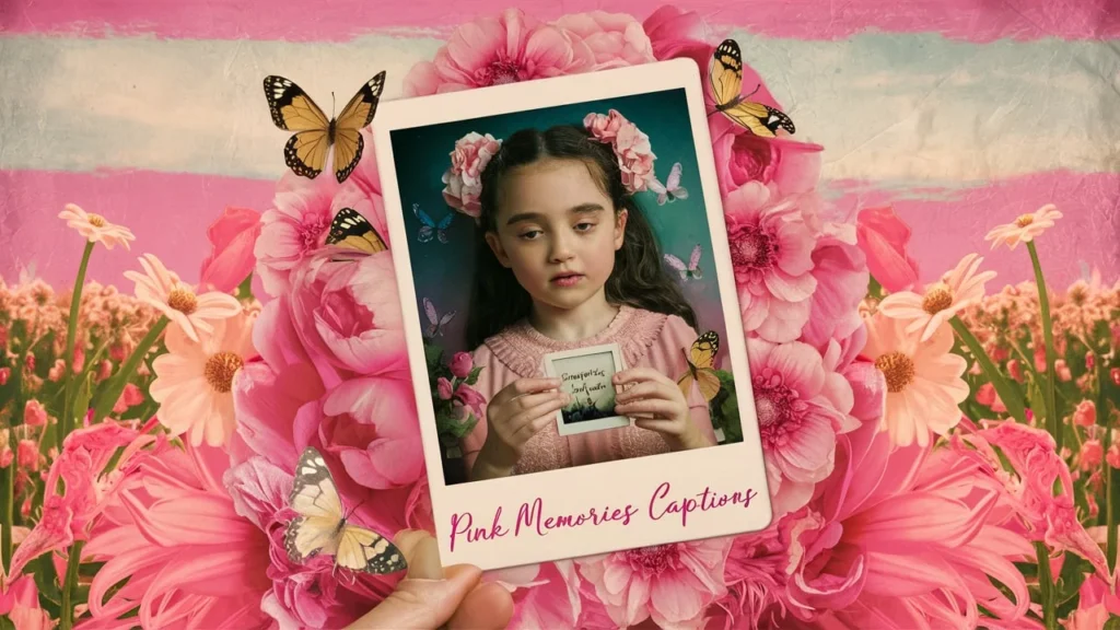 Pink Memories Captions