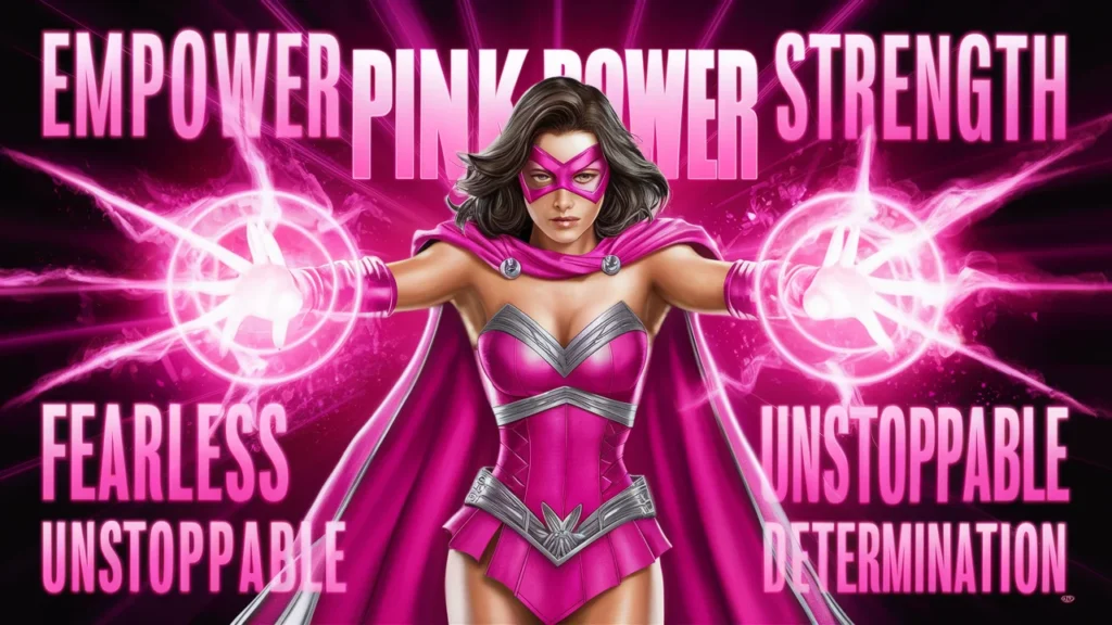 Pink Power Captions