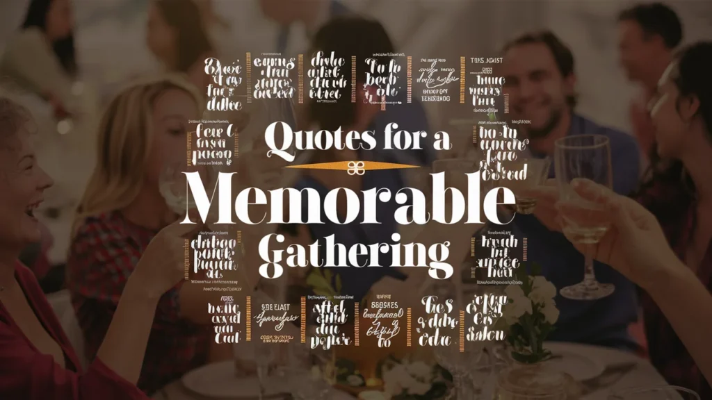 Quotes for a Memorable Gathering