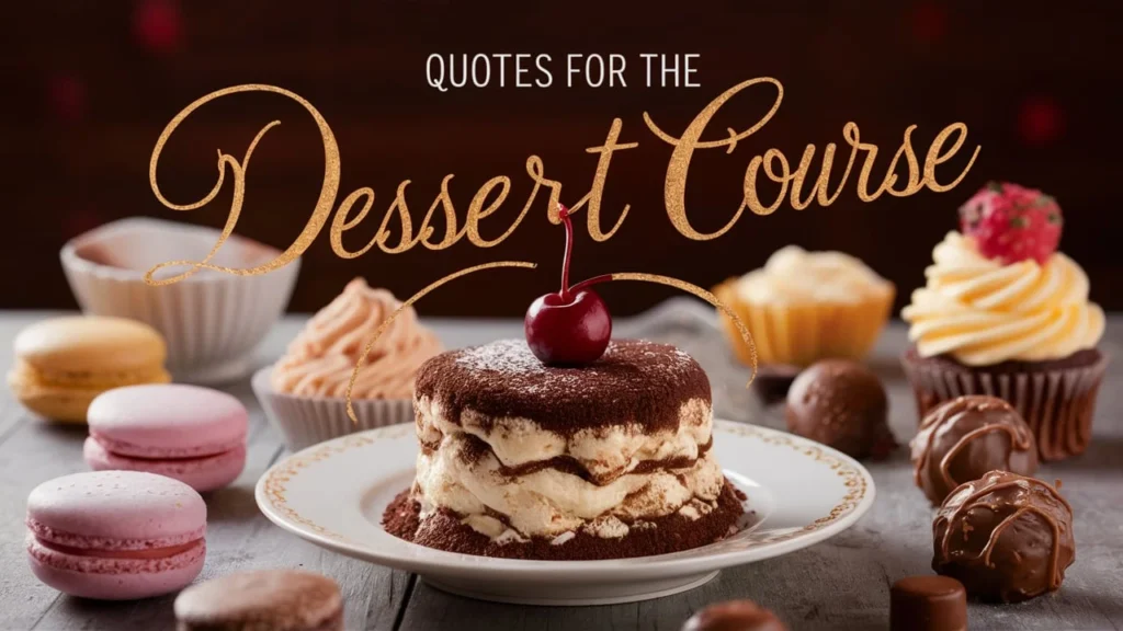 Quotes for the Dessert Course