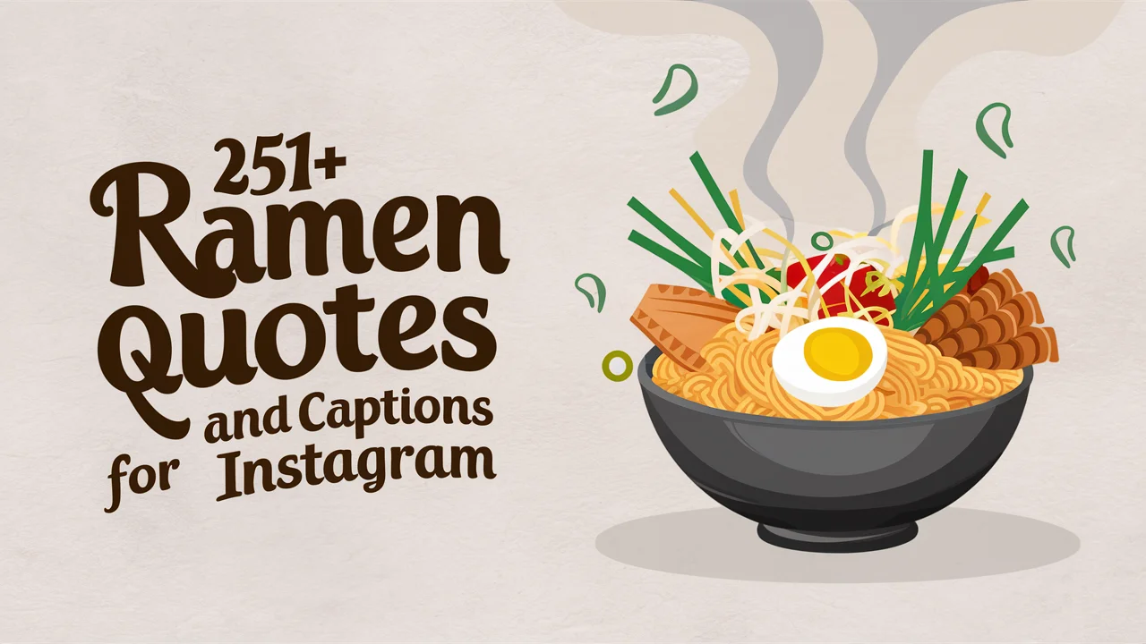 Ramen Quotes and Captions for Instagram