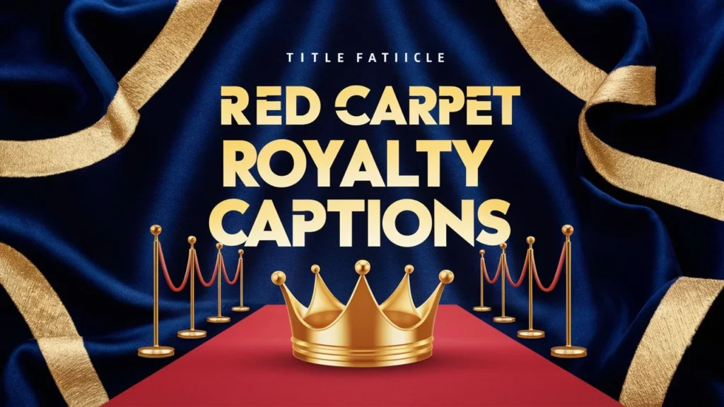 Red Carpet Royalty Captions