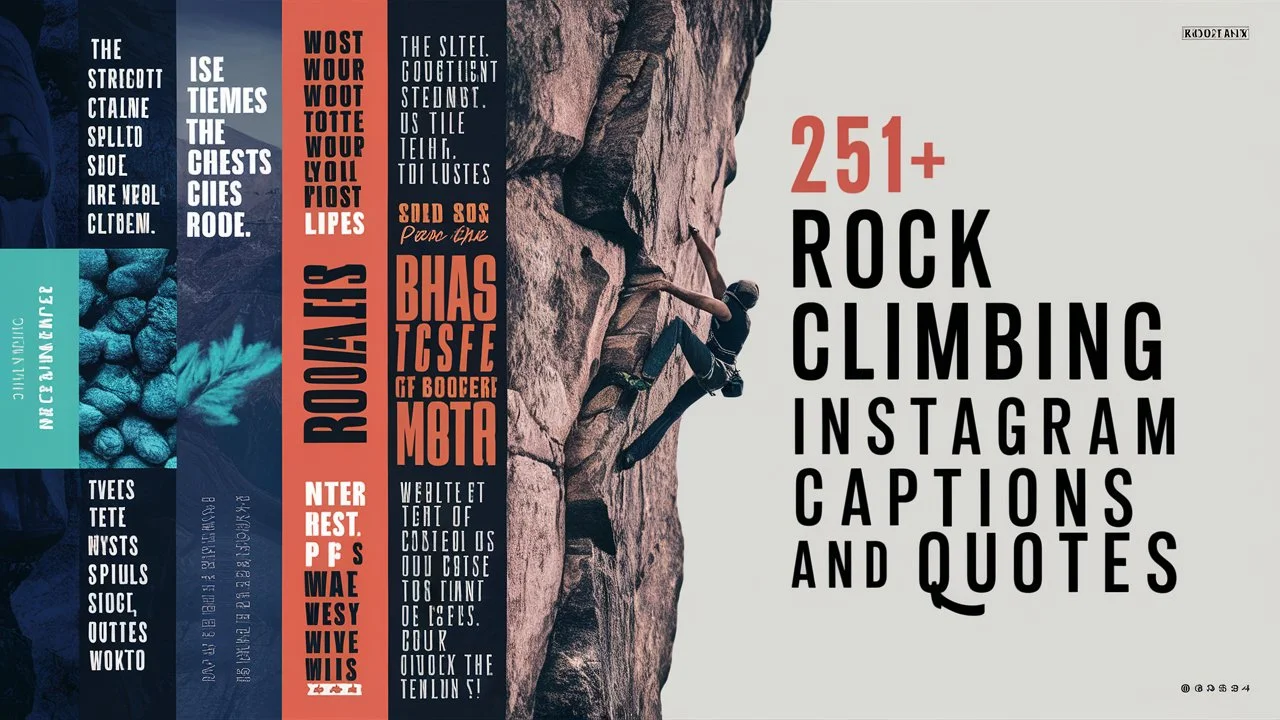 Rock Climbing Instagram Captions and Quotes