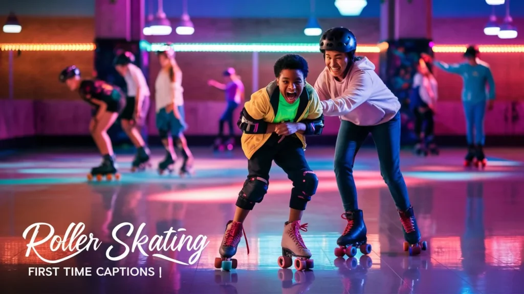 Roller Skating First Time Captions