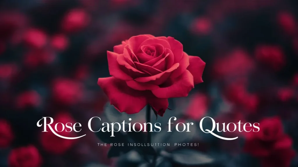 Rose Captions for Quotes