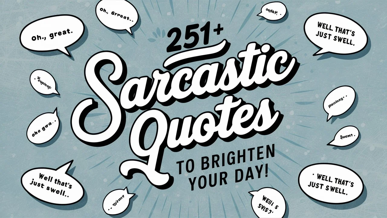 Sarcastic Quotes to Brighten Your Day