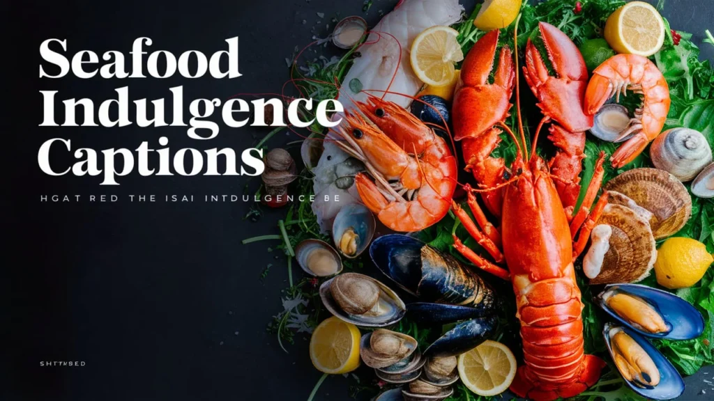 Seafood Indulgence Captions