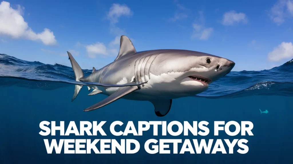 Shark Captions for Weekend Getaways