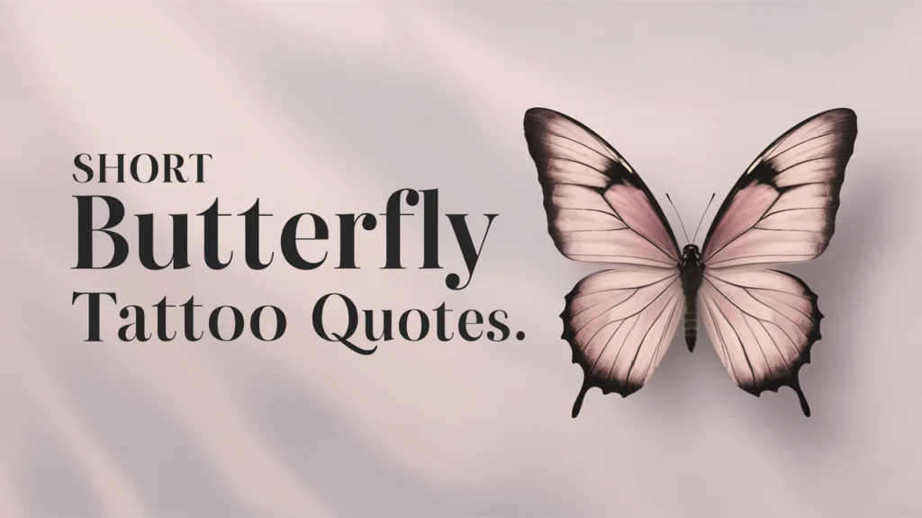 Short Butterfly Tattoo Quotes