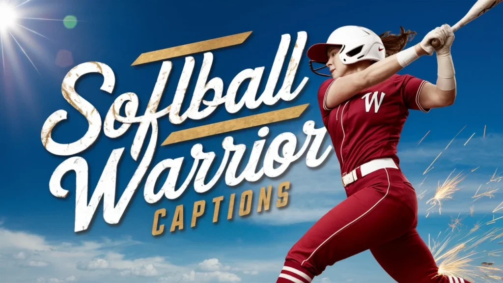 Softball Warrior Captions