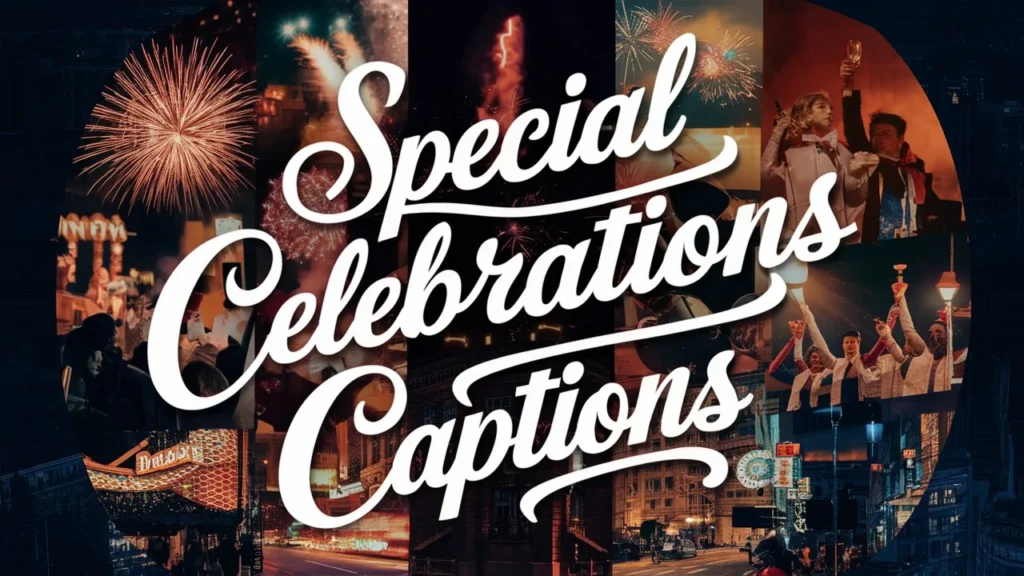 Special Celebrations Captions