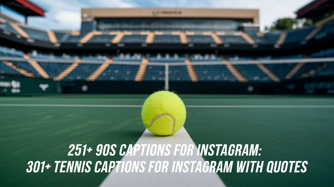 Tennis Captions For Instagram With Quotes