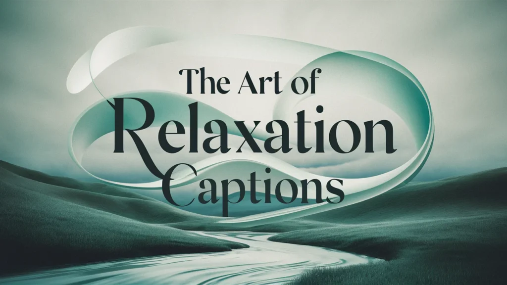 The Art of Relaxation Captions