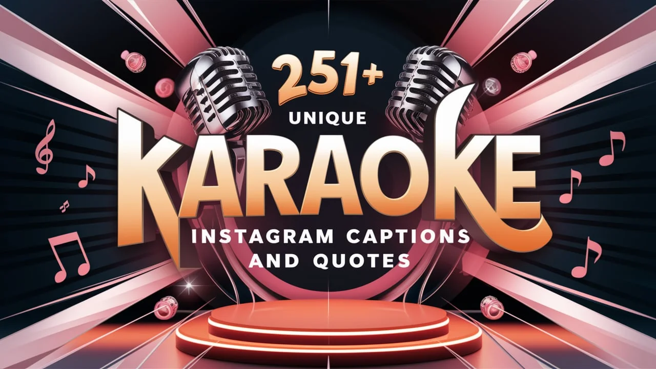 Unique Karaoke Instagram Captions and Quotes