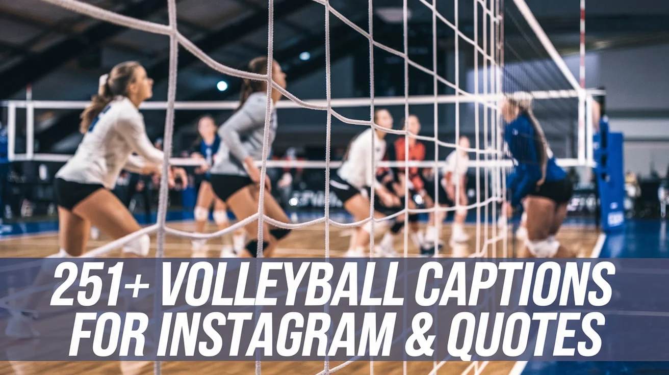 Volleyball Captions For Instagram & Quotes